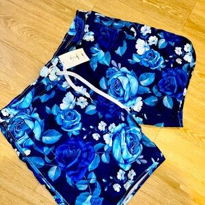 Blue swimming trunks